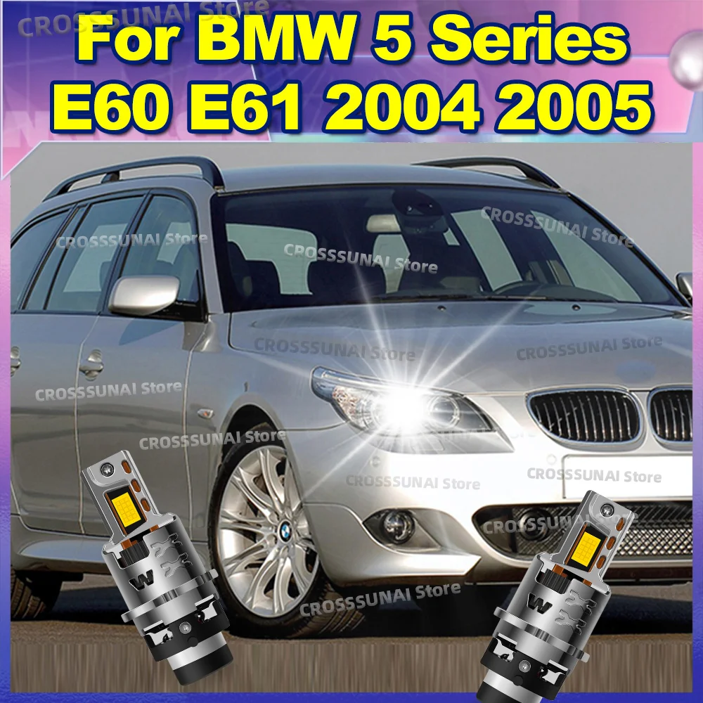 

LED Car Headlights Bulbs Replace Turbo Xenon Lights 6000K For BMW 5 Series E60 E61 2004 2005