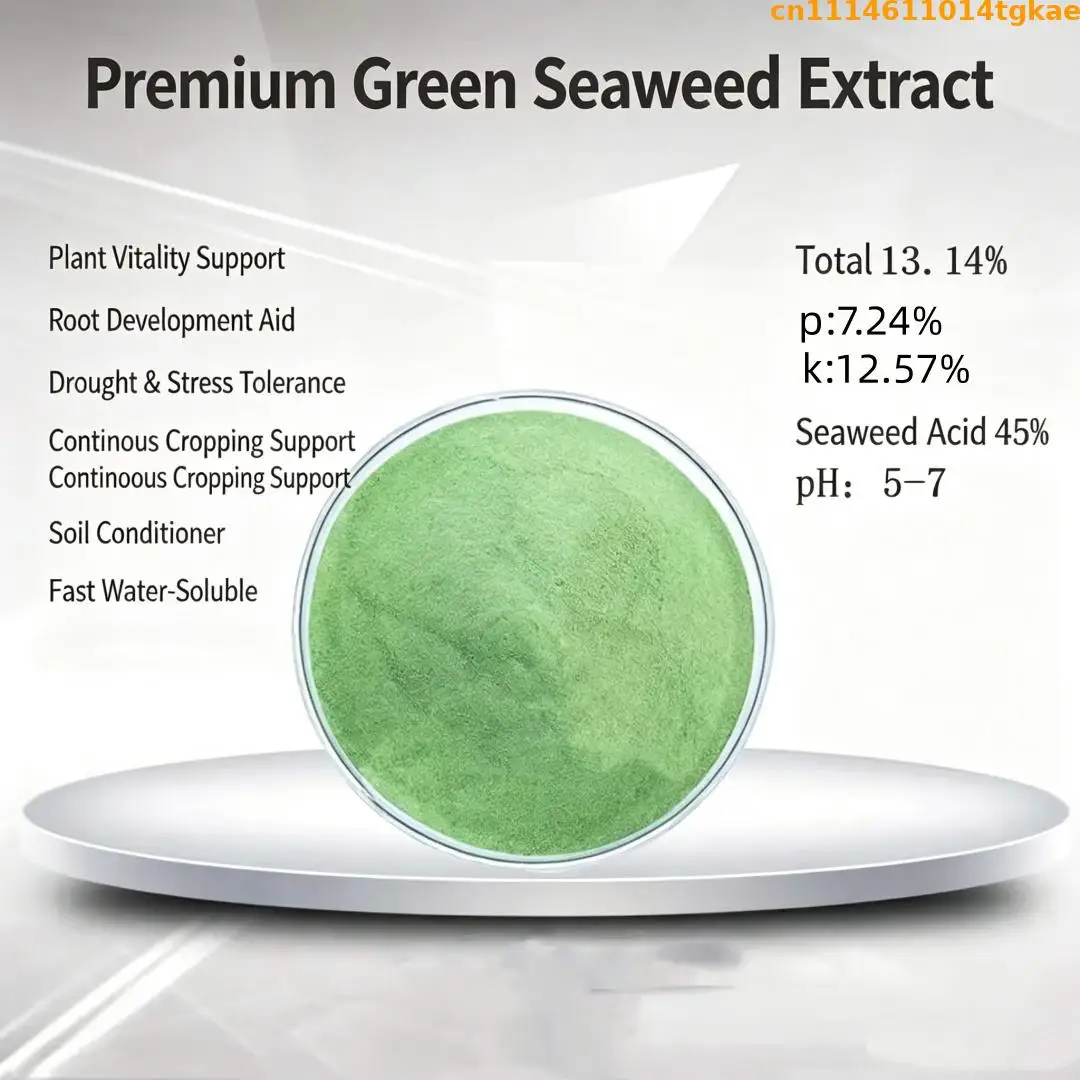 TOPJ Seaweed Extract Powder, Water Soluble Plant Nutrient Powder, Garden Soil Care Supplement for Home Gardening