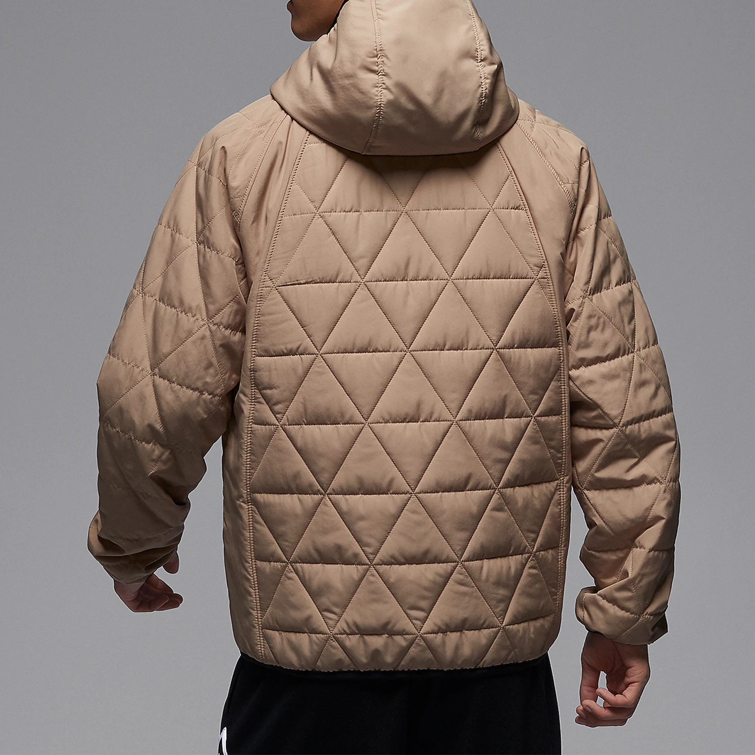 Nike oficial genuino Jordan invierno nueva chaqueta de algodón cálido con capucha para hombre FD2638-244