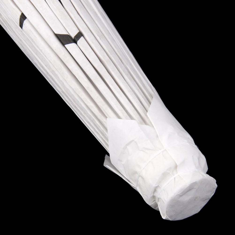 

Oiled Paper Umbrella 58cm Length 84cm Diameter White Bamboo Frame Decorative Wedding Parasol Japanese Style Asian Home