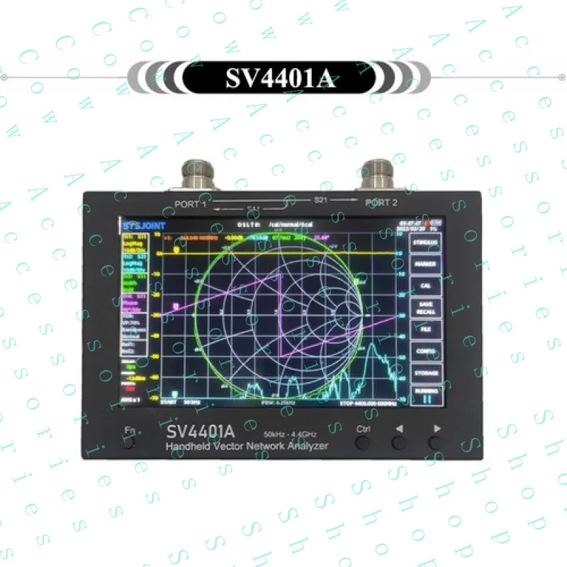 PP+ SV4401A 50KHz-4.4GHz VNA Vector Network Analyzer 100DB Dynamic 7 Inch Touch LCD