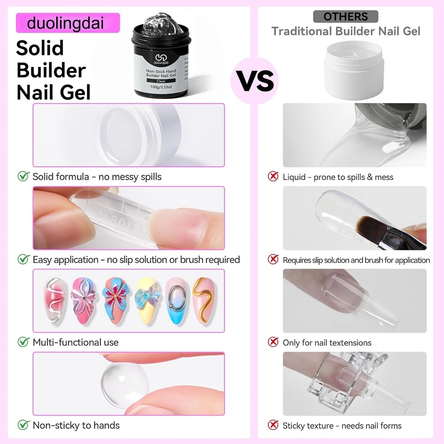 doulingdai-kit-de-gel-solido-para-construcao-de-unhas-100g-gel-duro-transparente-nao-pegajoso-escultura-e-extensao-3d-nao-requer-solucao-antideslizante