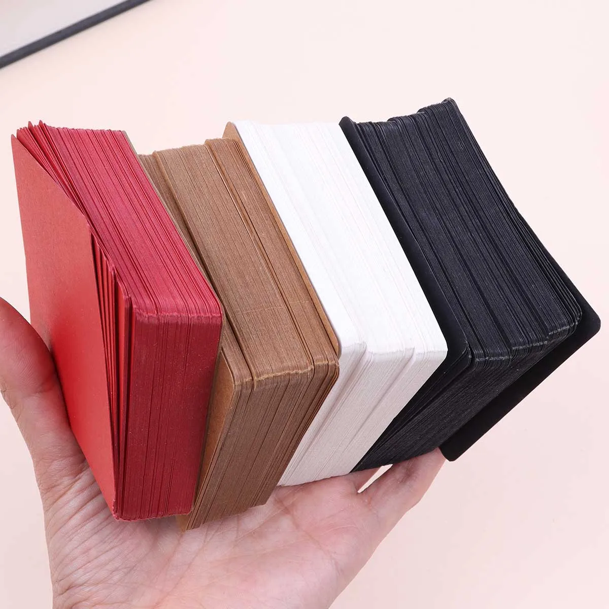 100pcs Kraft Paper Blank White Cards Multi-Function for Business Thank You Wedding Party Labels Bookmarks Learning Invitations