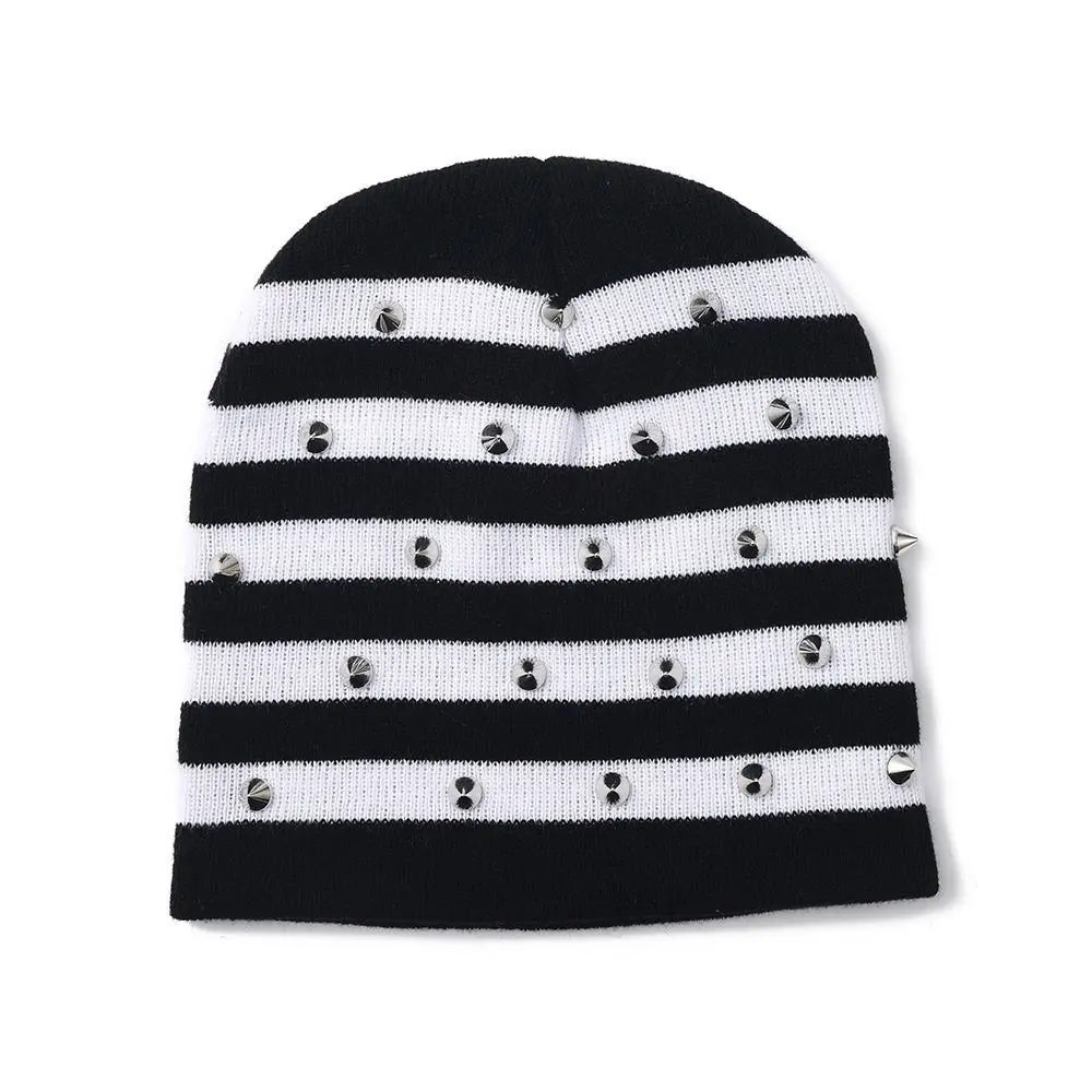 New Cotton Knitted Beanie Hat Knitted Texture Brimless Style Winter Knit Hat Warm Coverage Pullover Hat Cold Weather Wear