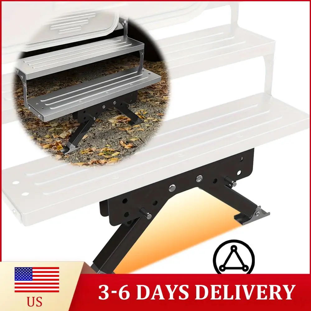 

RV Folding Step Board Bracket Height Ranges From 2.8in To 11.3in RV Step Stabilizer RV Entry Steps Stabilizer for Camping Car