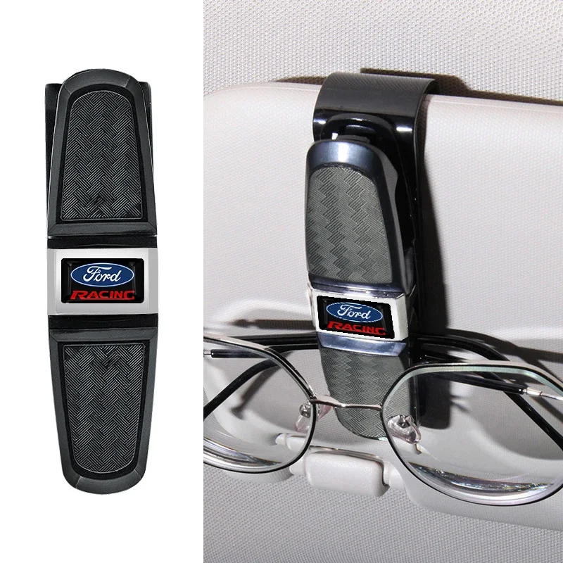 Car Interior for Glasses Clip Ticket Card Universal For Ford Focus 2 MK2 3 4 MK3 MK4 Festiva Fusion Suit Fiesta Mustang Ranger