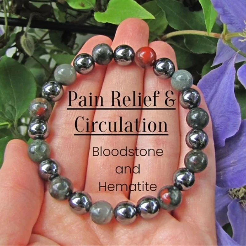 Classic Natural Stone Pain Relief Circulation Bracelet for Men Women Fashion Stone Beading Wealth Lucky Creative Strings Jewelry
