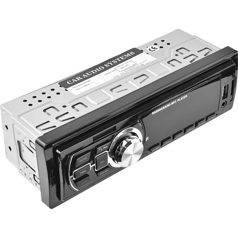 Автомобильный мультимедийный плеер 12 в, стерео-система 1 Din с поддержкой Bluetooth, FM, Aux, SD, USB