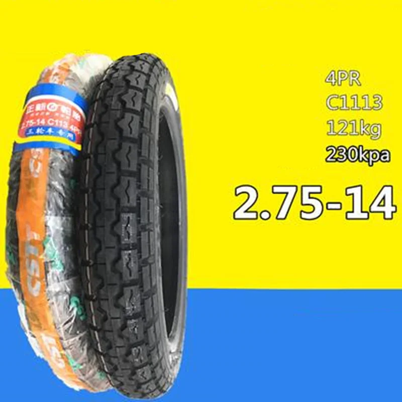 2.75-14 CST For Leaperkim Veteran Sherman Off-road tires Inner Tube Electric Bicycle Tires Motorcycle Electric Tricycle Tyre 6pr