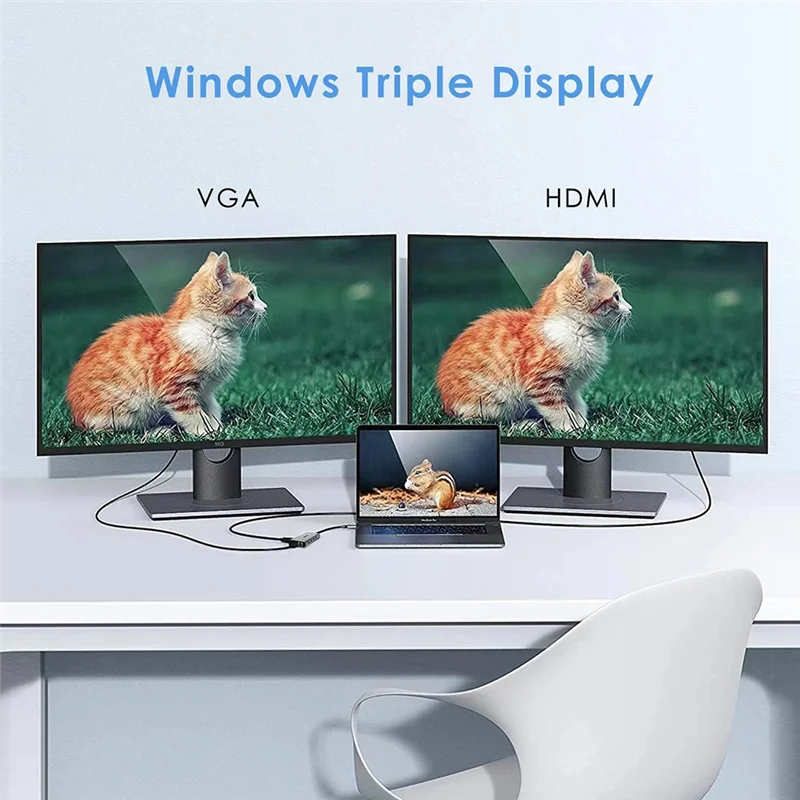 New--Docking Station USB Hub 12 In 1 4K 30Hz: -Compatible, USB 3.0, RJ45, PD, SD/TF