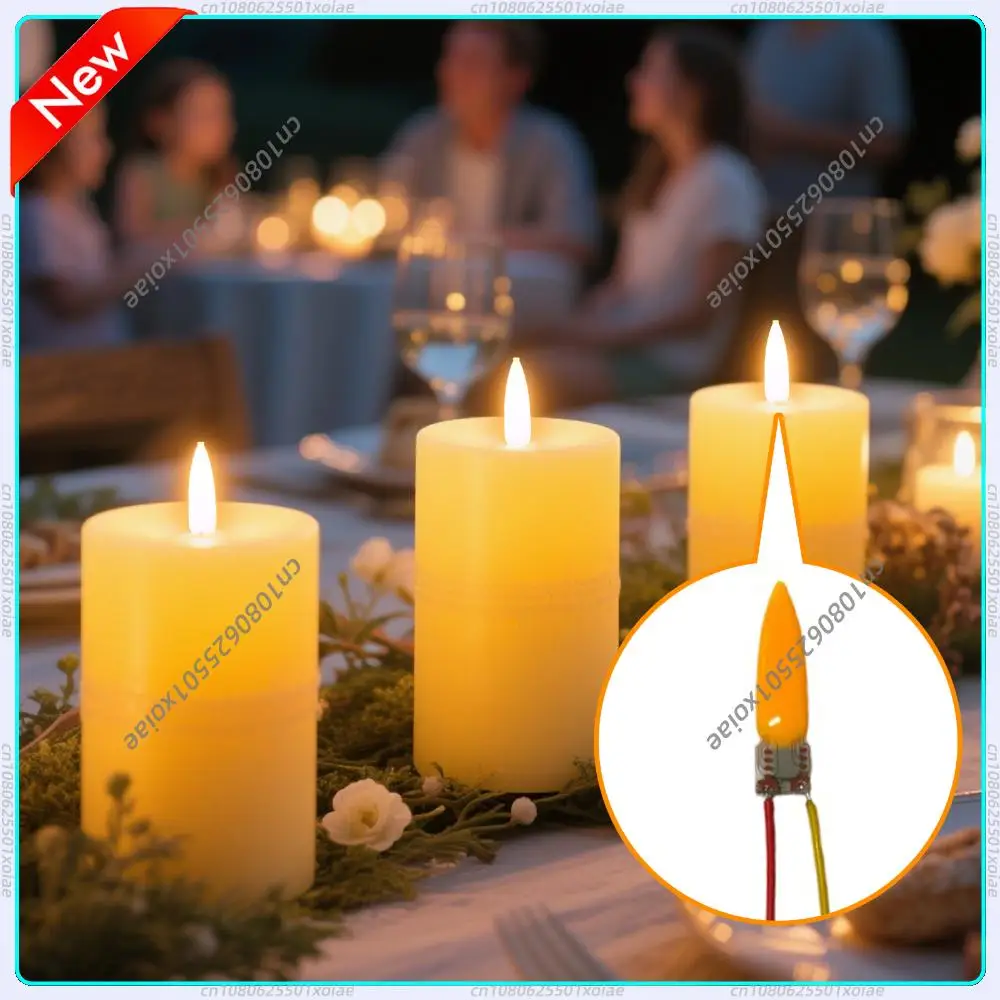 

3/5/10 шт. светодиодные лампы с эффектом пламени 2200K, аксессуары для лампочек, светодиодные лампы с эффектом пламени для декора на Хэллоуин и Рождество