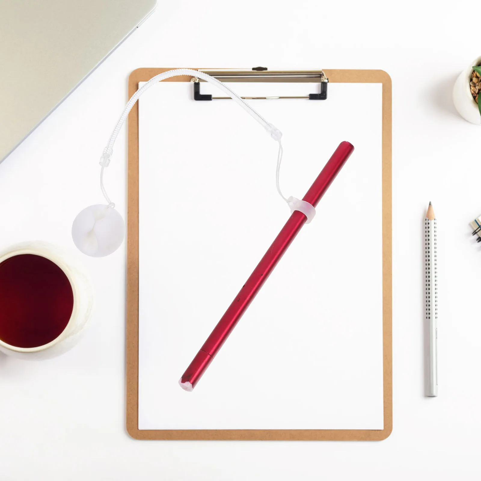 2pcs Handheld Pen Tether Chain 25Cm Silicone Base Anti-Drop Holder For Desk Counter Checkout Stationary Organizer