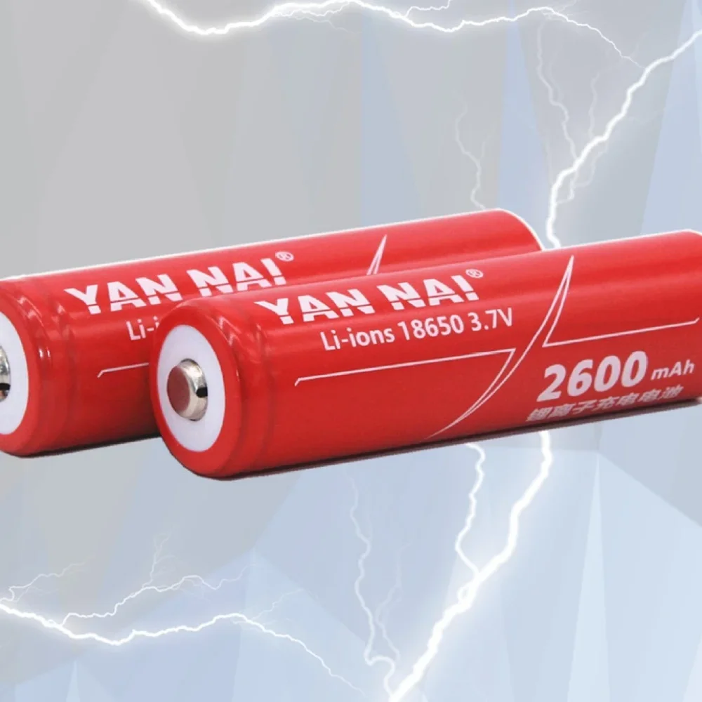1-10PCS 18650 Lithium Battery 3.7V 2600mAh Specially for High-Power Flashlights, Long-Lasting Power Supply