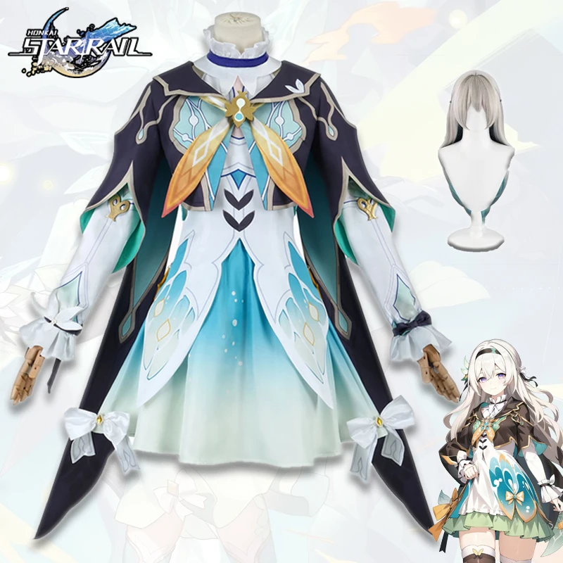 

Firefly Honkai Star Rail Cosplay Costume Game Uniform Character Outfits Wig Women Girls Cute Suits for Carnival Halloween Party