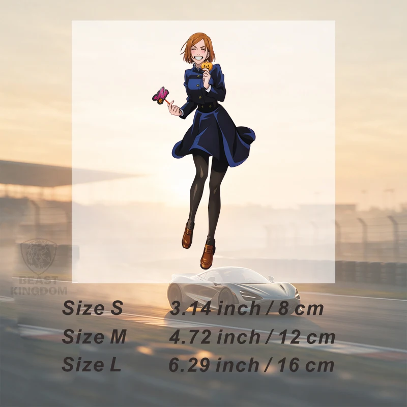 Car Stickers Chibi Anime Vinyl Decal Waterproof Die Cut Bubble Free for Bumper Vehicle Body Auto Decor