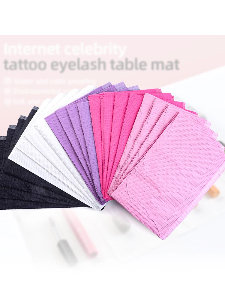 20/50/125 sztuk jednorazowe tatuaż czysta podkładka Nail Art podkładka na stół składane obrusy wodoodporny obrus Manicure przybory kosmetyczne — zdjęcie 2