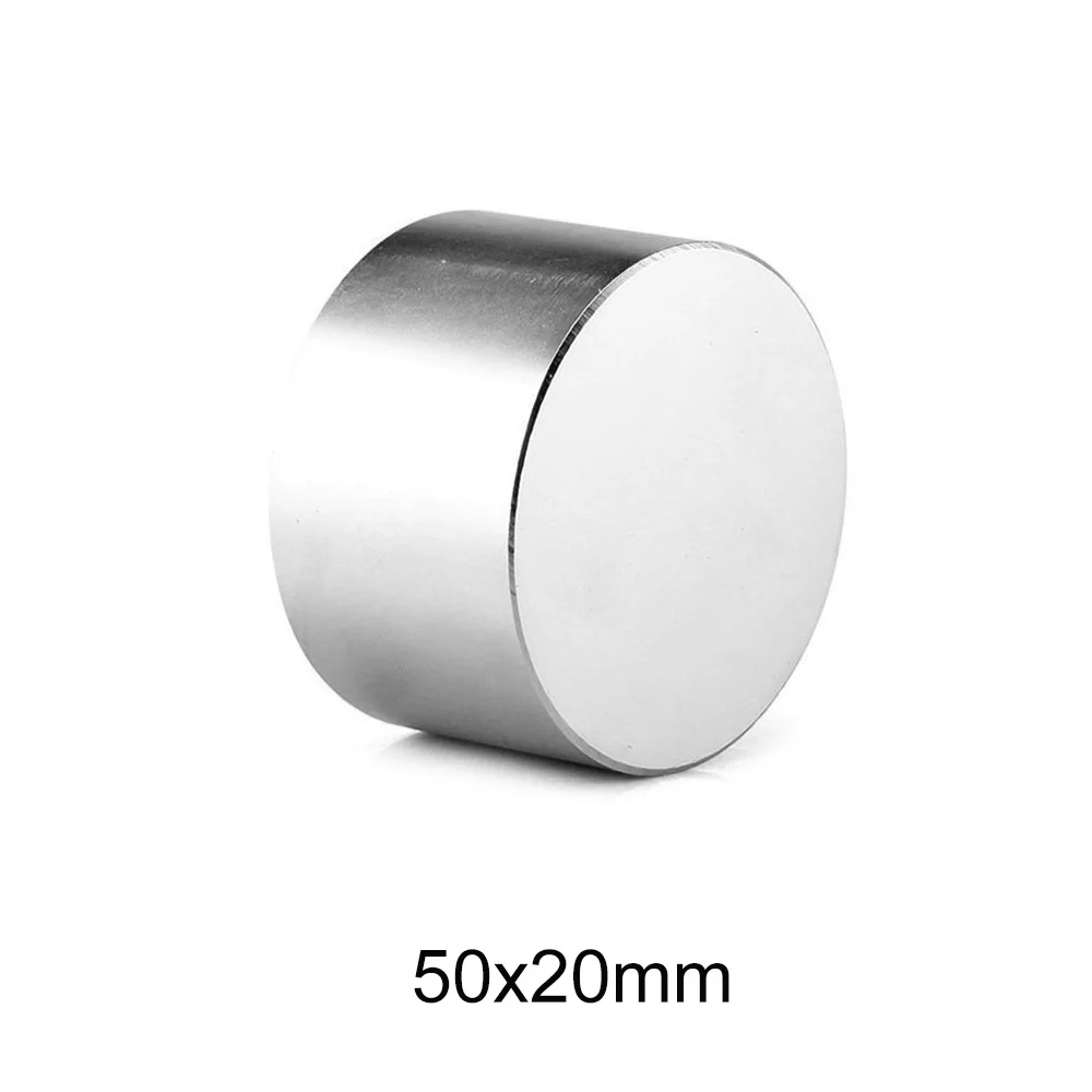 1PCS 50x20 mm Big Thick Disc Strong Powerful magnets 50mm X 20mm Round Neodymium Magnet  50x20mm N35 Rare Earth Magnet 50*20 mm