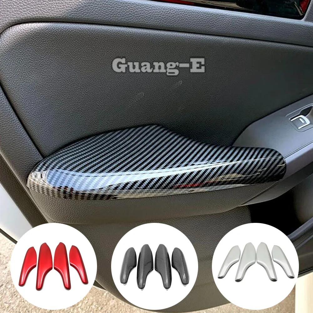 For Honda Civic 11th Gen 2022 2023 2024 Styling Inner Door Armrest Panel Cover Trim Accessories Decoration Frame Stickers 4Pcs