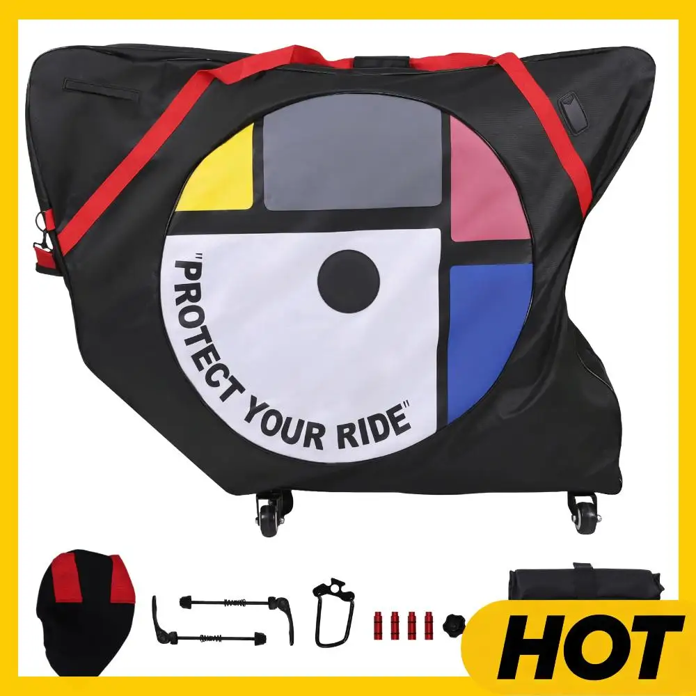 

Сумка для переноски велосипеда из ткани Оксфорд 1680D, сумка для транспортировки и упаковки велосипедов для горных, шоссейных и электрических велосипедов