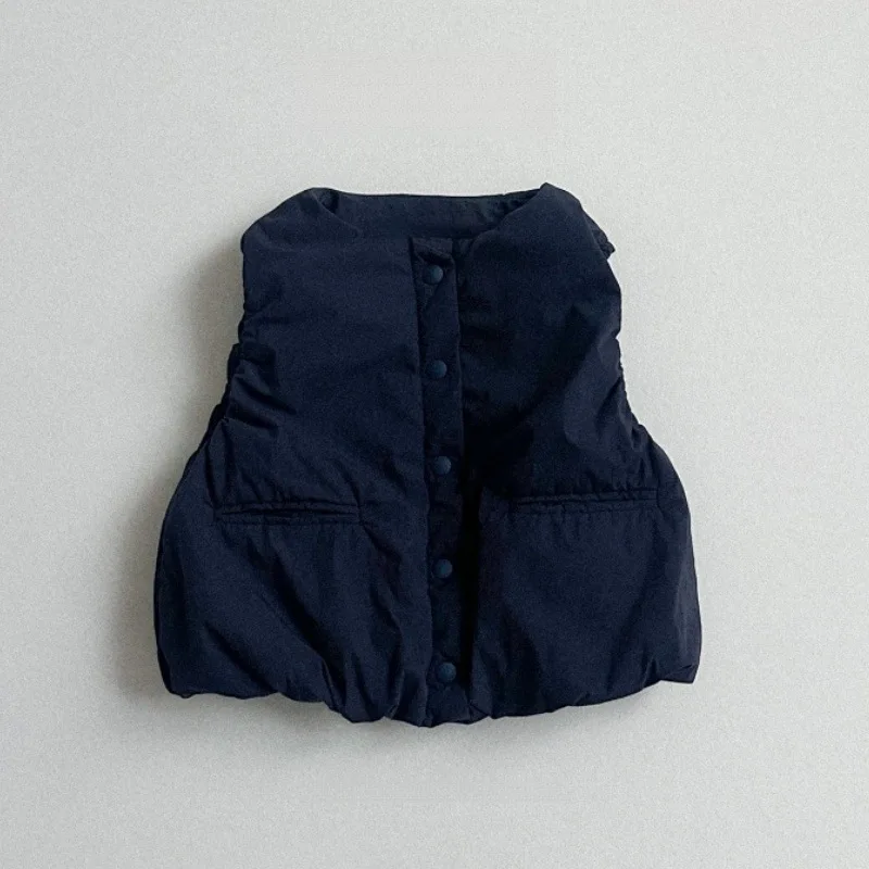 النسخة الكورية للأطفال من سترة الشتاء الموضة 2025 سترة صوفية قطنية خفيفة متعددة الاستخدامات للأولاد والبنات #3