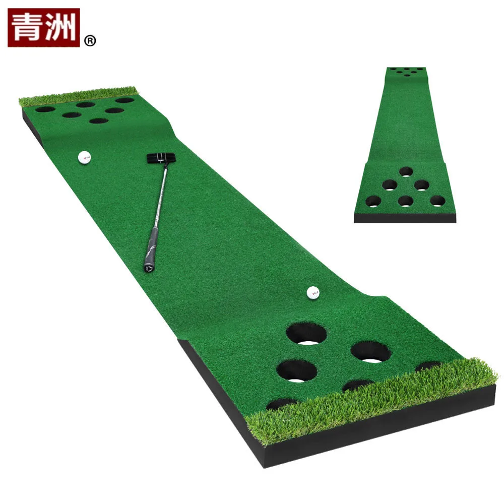 Indoor golf putting green, multi-hole training, golf practitioner office/home
