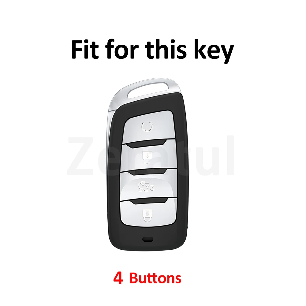 For Changan CS85 COUPE CS95 Hunter F70 CS35 CS75 PLUS Auto Shell Fob Protector Car Remote Key Case Cover Keychain