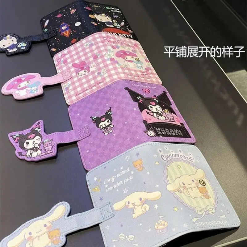 Kawaii الكرتون غطاء بطاقة أنيمي سانريو مرحبا كيتي سينامورول النساء الرجال 22 بت حامل بطاقة الائتمان الأعمال البنك بطاقة الجيب