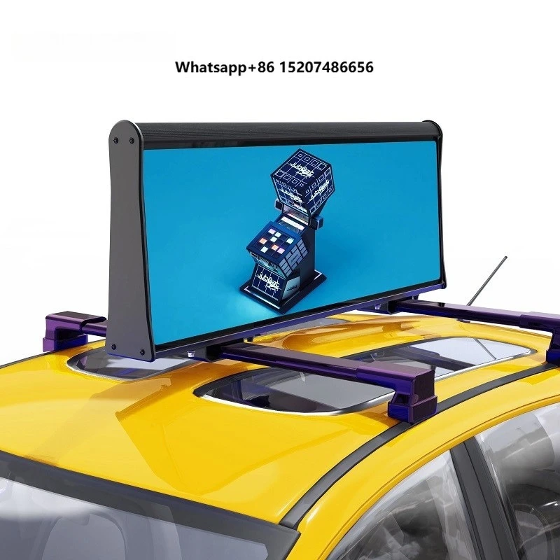 Factory Direct Sales P2.5 Taxi Top HD Outdoor LED Display Car Screen Digital Advertising Sign Car Mobile Ads Screen