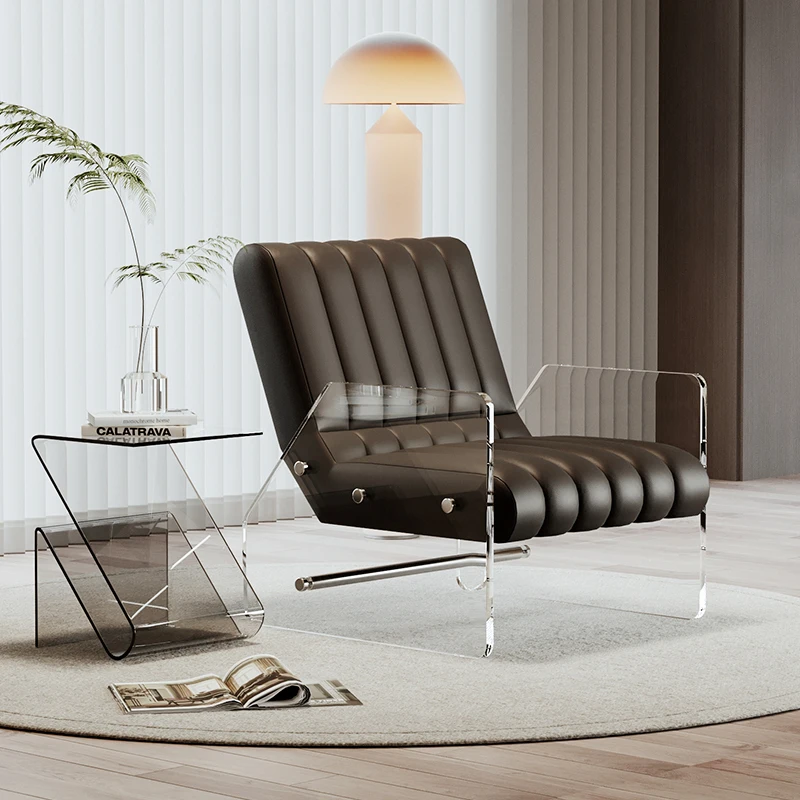 

Modern Luxury Chairs Design Lounge Nordic Design Rocking Chair Comfortable Living Room Acrylic Fauteuil Salon Room Furniture