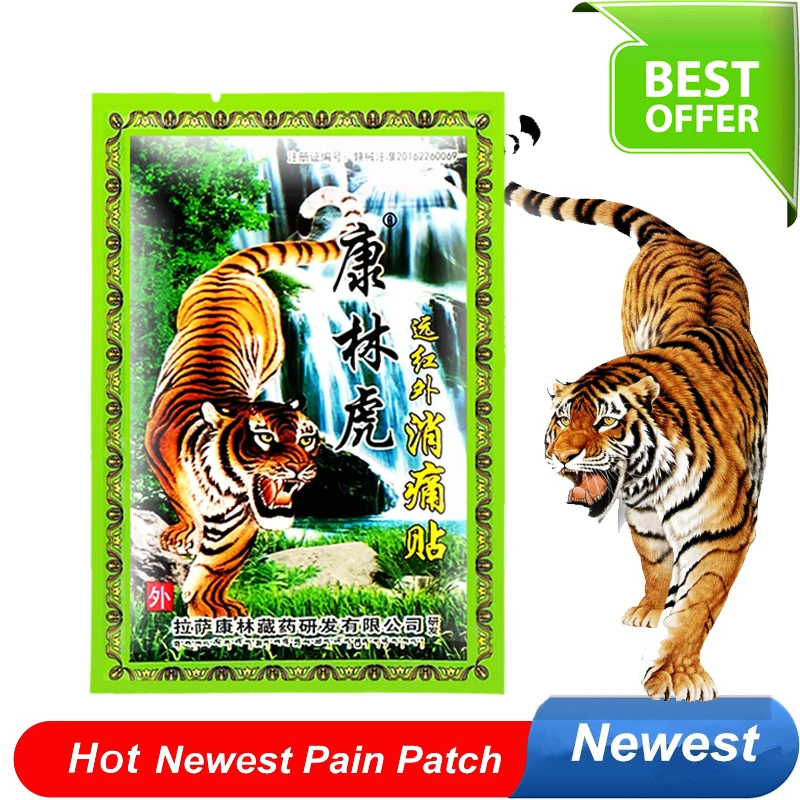 80pcs/10bags Tiger Balm Pain Relief Patch Chinese Breathable Medical Sticker For Joint Shoulder Rheumatism Body Massage Plaster