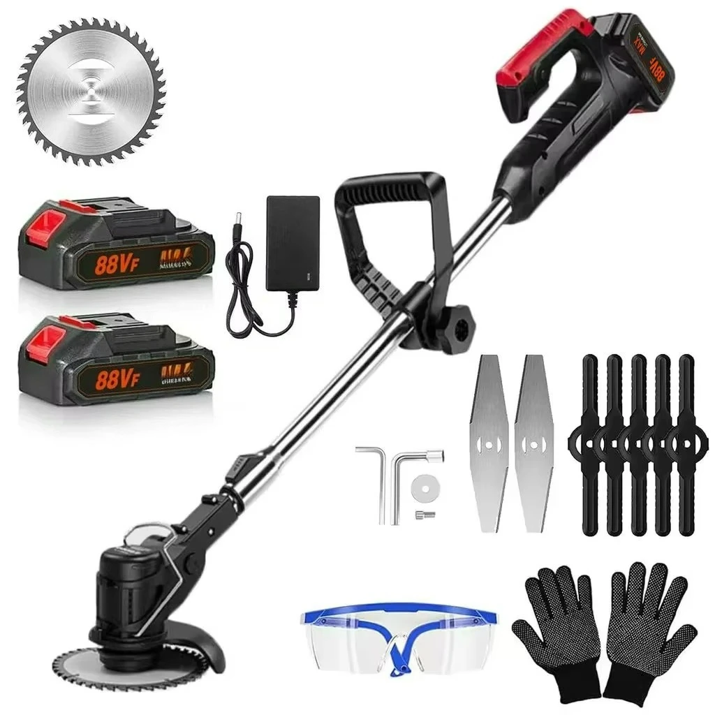 

21V Industrial Rechargeable Electric Lawn Mower Folding Handle Cordless DIY Multifunctional Household Lawn Mower Lithium Battery