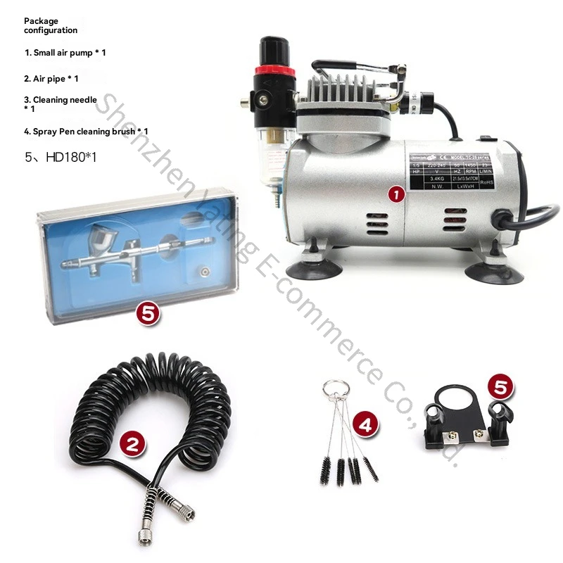 Furniture Repair Cake Spray Gun Air Compressor for The Spray Pen Air Pump of The Model 18B Spray Painting Coloring Sprayer Pump