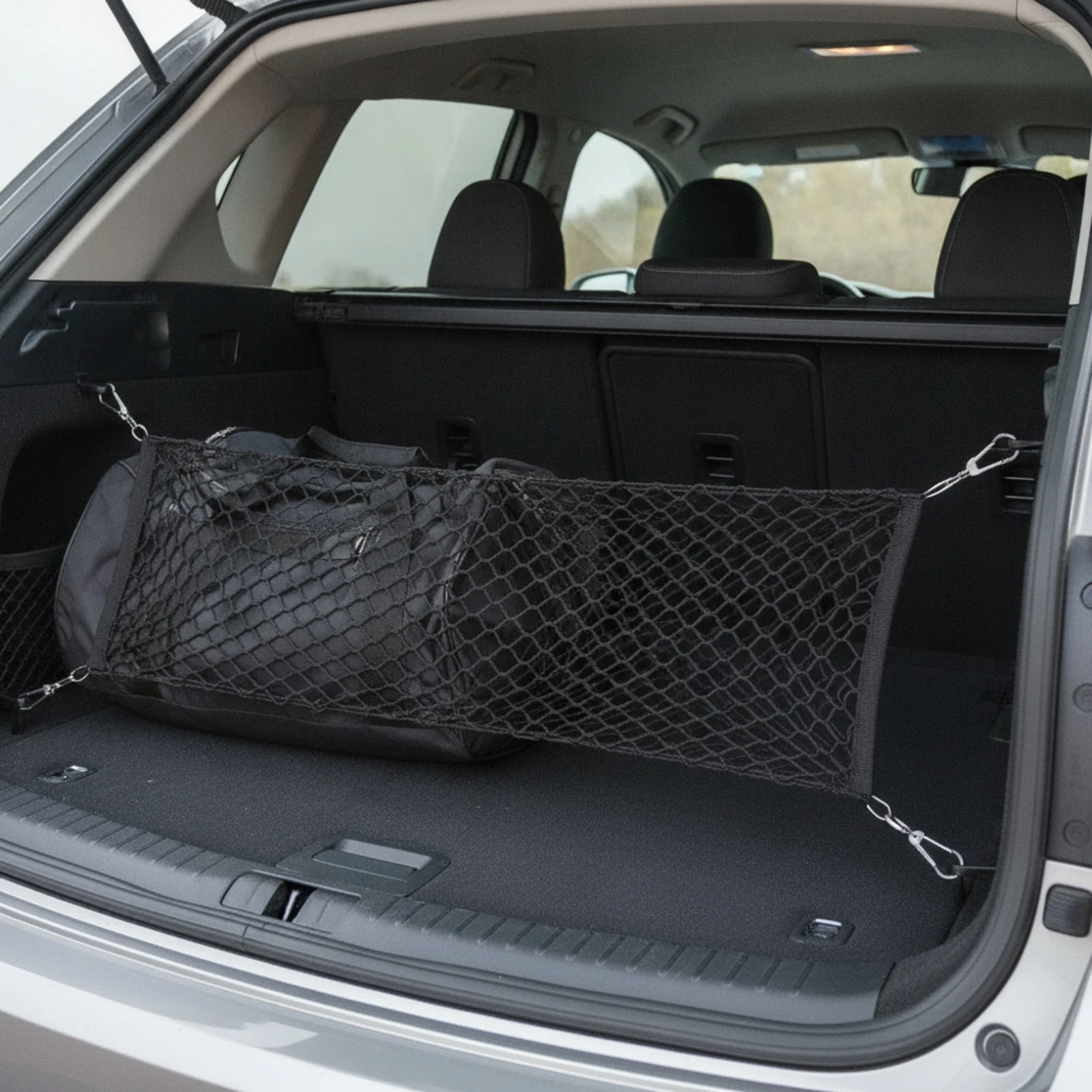 Dwuwarstwowa siatka bagażowa u – Car Trunk Organizer recenzja i cena