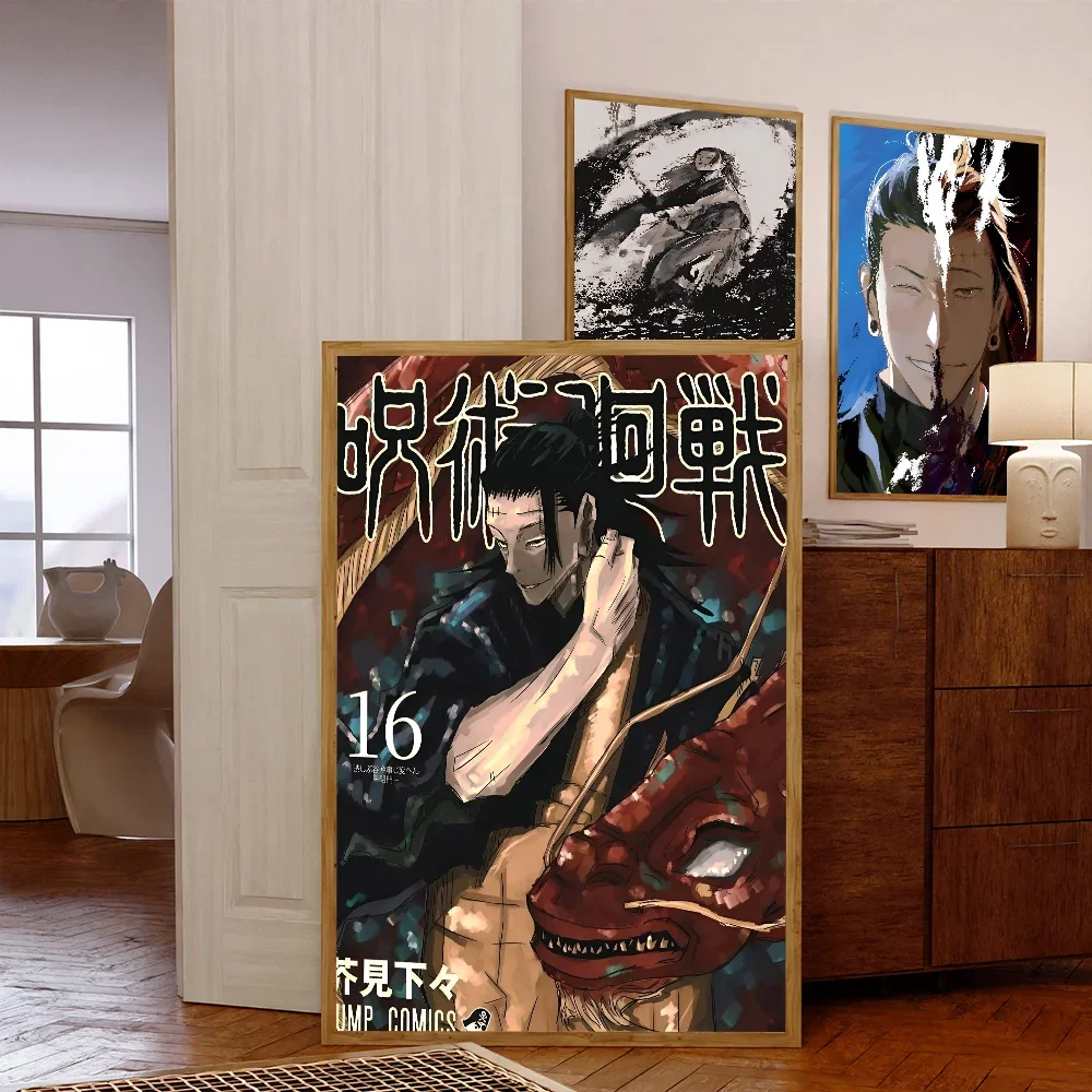 Jujutsu Kaisen Suguru Geto Vintage Posters Sticky Vintage Room Home Bar Cafe Decor Kawaii Room Decor