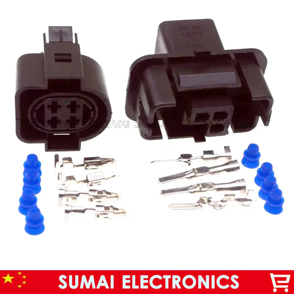 5/20/100 Sets 4 Pin 3.5mm 1H0973734 Car Head Light Plug Connector For VW Audi