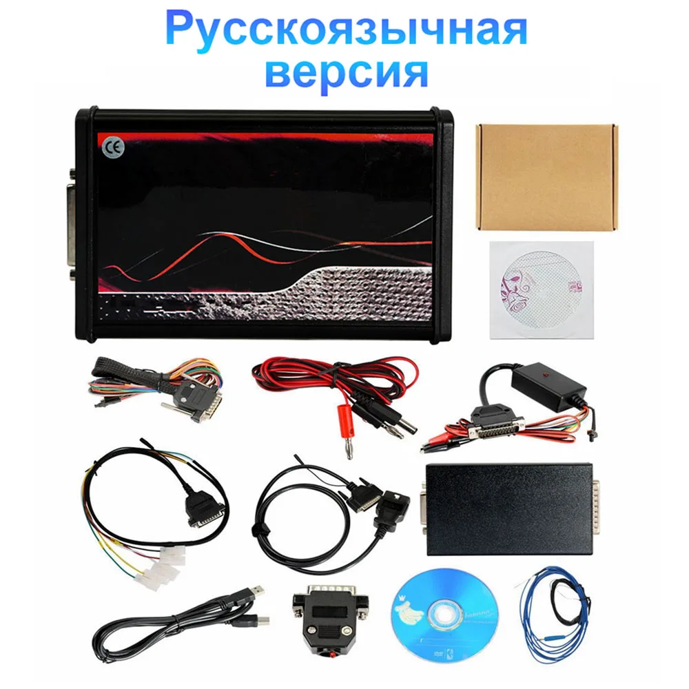 Versione in lingua russa Kess V2 V5.017 Online 2.70 EU Red OBD2 Manager Tuning Kit 4 LED BDM Frame 22pcs adattatore programmatore ECU