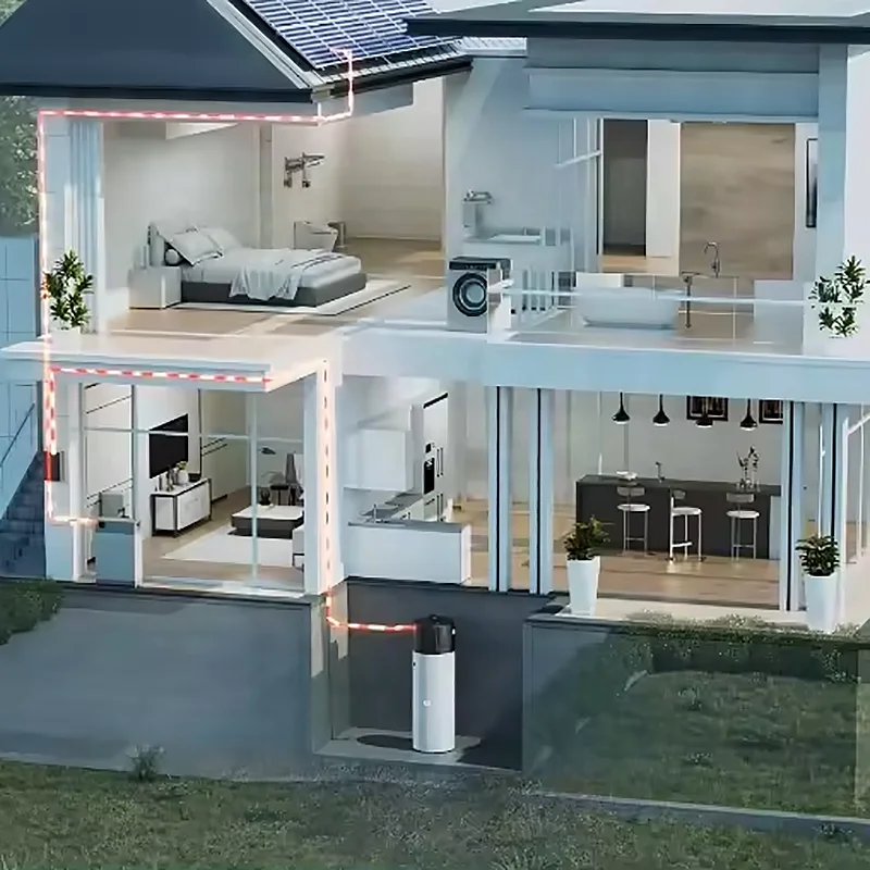 توفير الطاقة A +++ مضخة الحرارة R32 18kW سبليت نوع الهواء إلى الماء مضخة الحرارة واي فاي التحكم تيار مستمر العاكس EVI مضخة الحرارة