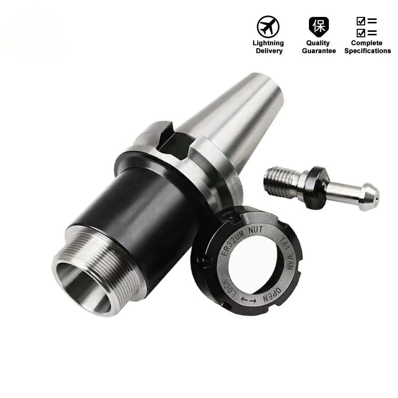 BT50 Tool Holder  ER16 ER20 ER32 ER40 100mm 150mm Keyless Collet Chuck ER Spring Collet Chucks CNC Machining Center Lathe