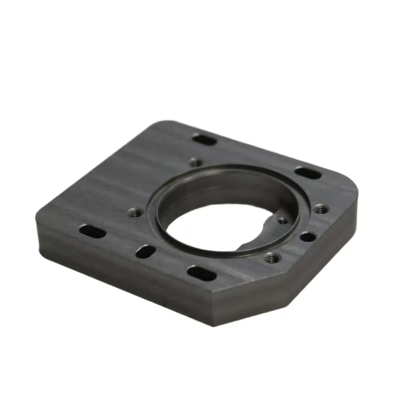 CNC machined stainless steel cylinder mounting fixed flange plate fittings SC series standard square flange plate