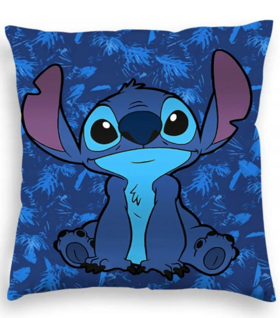 

Disney Stitch 45x45cm Cushion Cover Plush Toys Pillowcase Anime Kawaii Pillow Cases Home Decoration birthday gifts