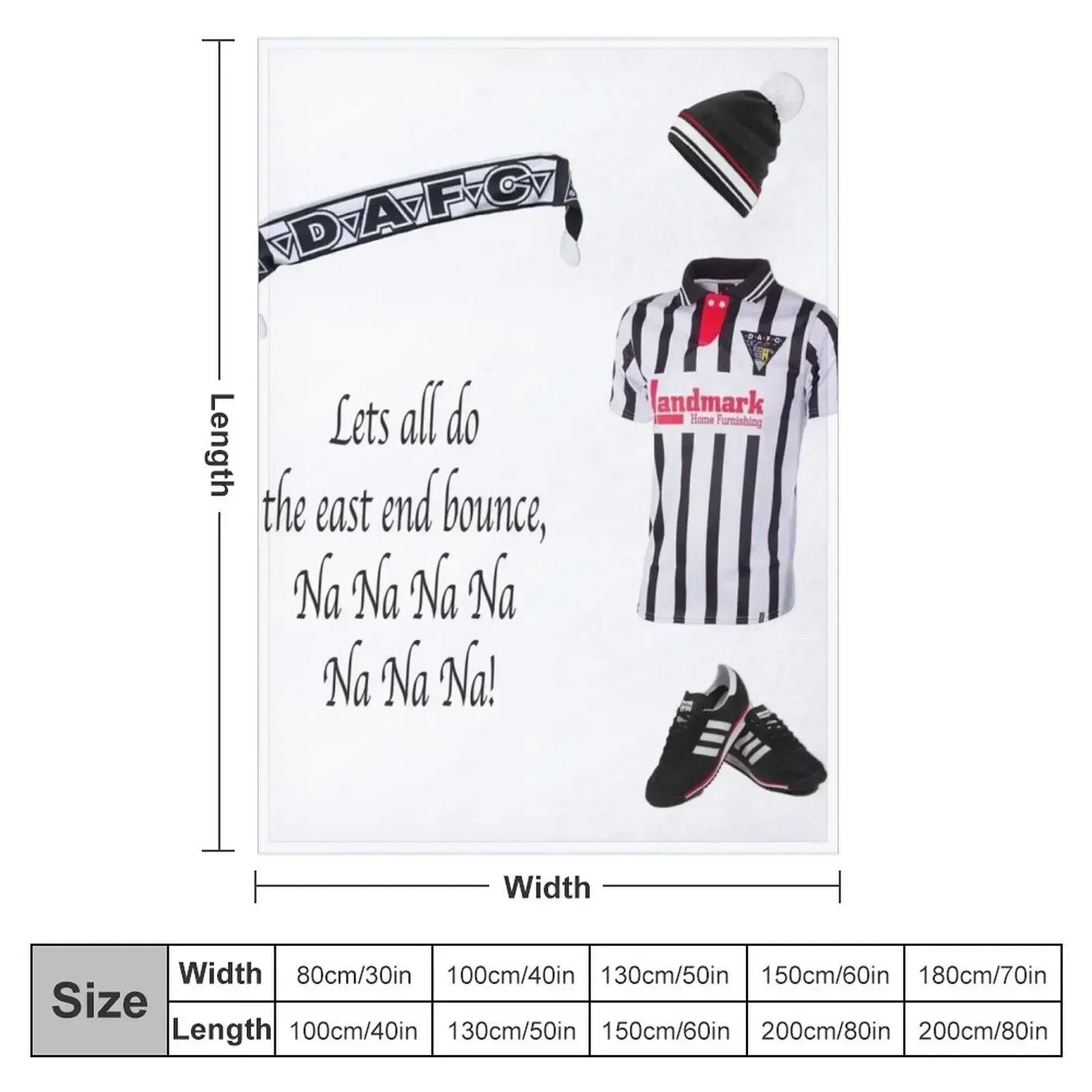 Dunfermline Athletic fc Throw Blanket Hairy Travel Blankets