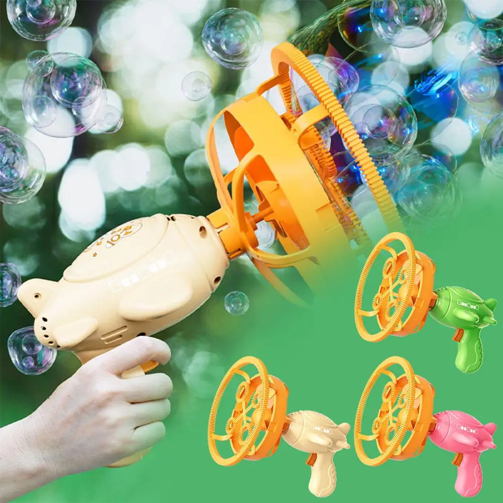 Bubble Gun Dinosaur Bubbles Machine Toys Suitable For Children And Toddlers Bubble Gun Party Gifts Birthday Z7I1