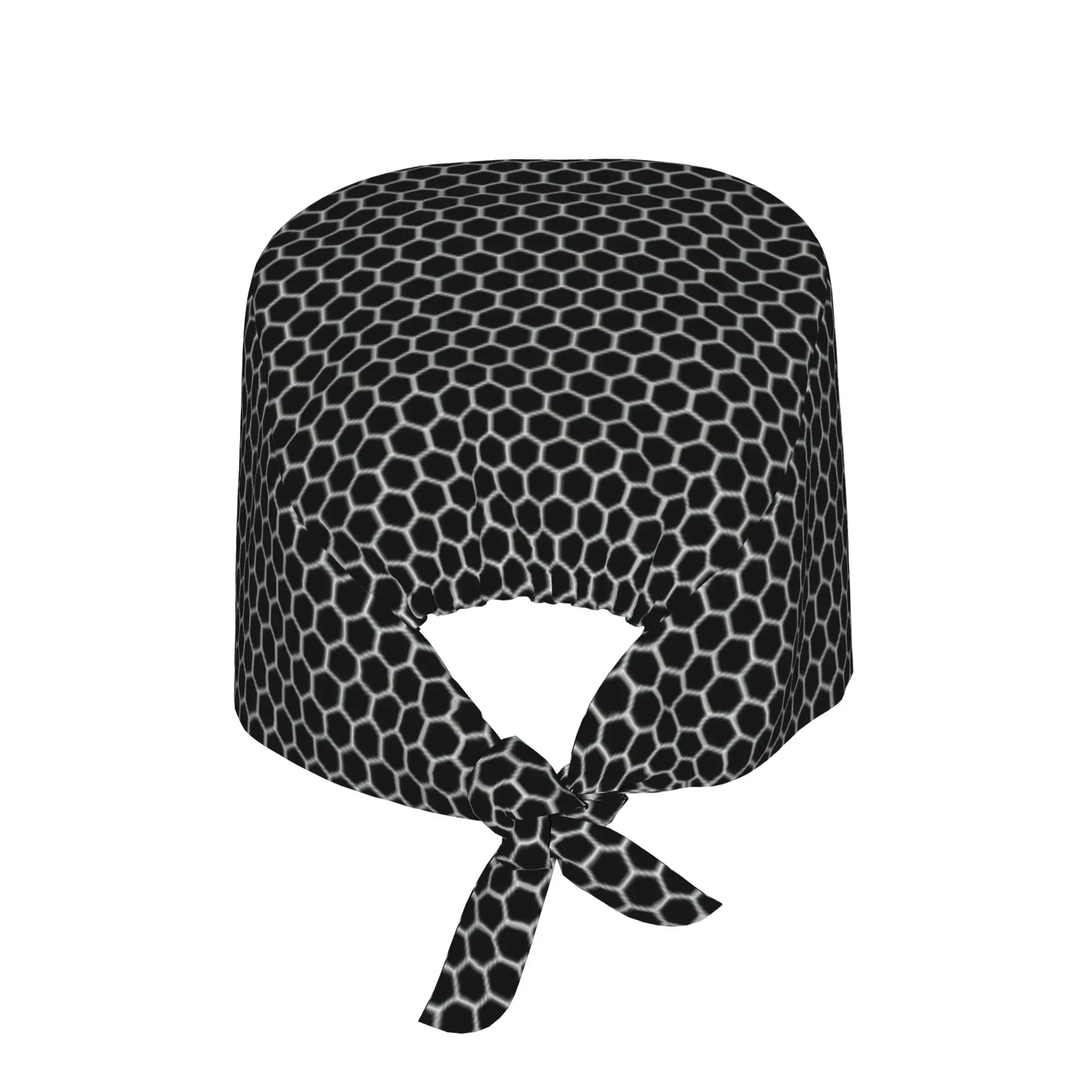 Honeycomb Bee Comb Hexagon Geometric Breathable Nursing Work Cap Surgical Scrub Caps Nurse Medical Cap Work Scrubs Hat for