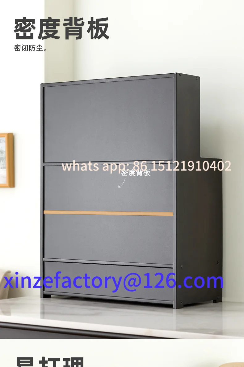 Rack de armazenamento de copo de bambu personalizável, organizador de copo de água à prova de poeira, conjunto de chá, caneca de café, suporte de armazenamento de porta de vidro, armazenamento de copo