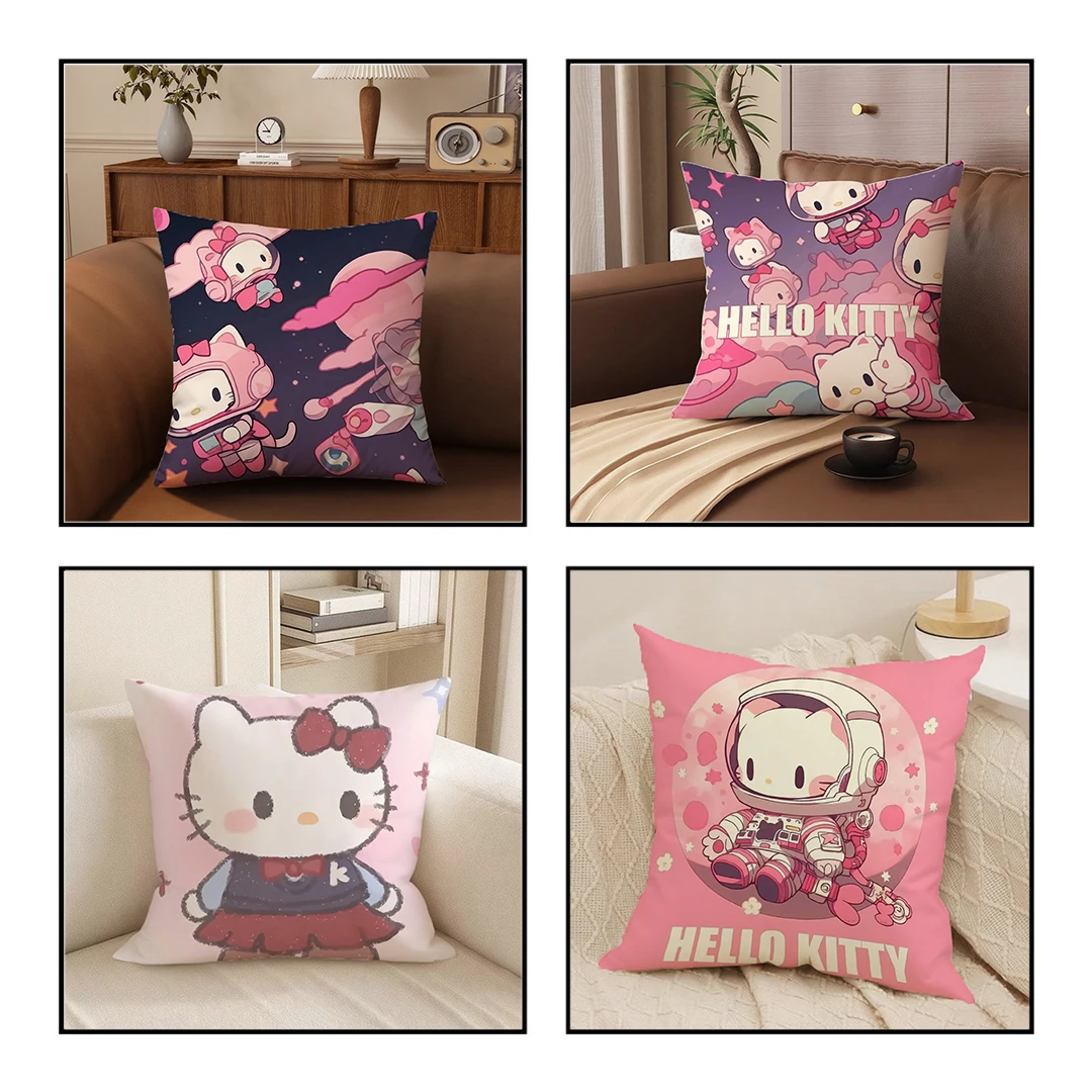 

Hello Kitty in Astronaut Space PatternSuitable for sofa car bedroom decorative cushion cover pillow cover