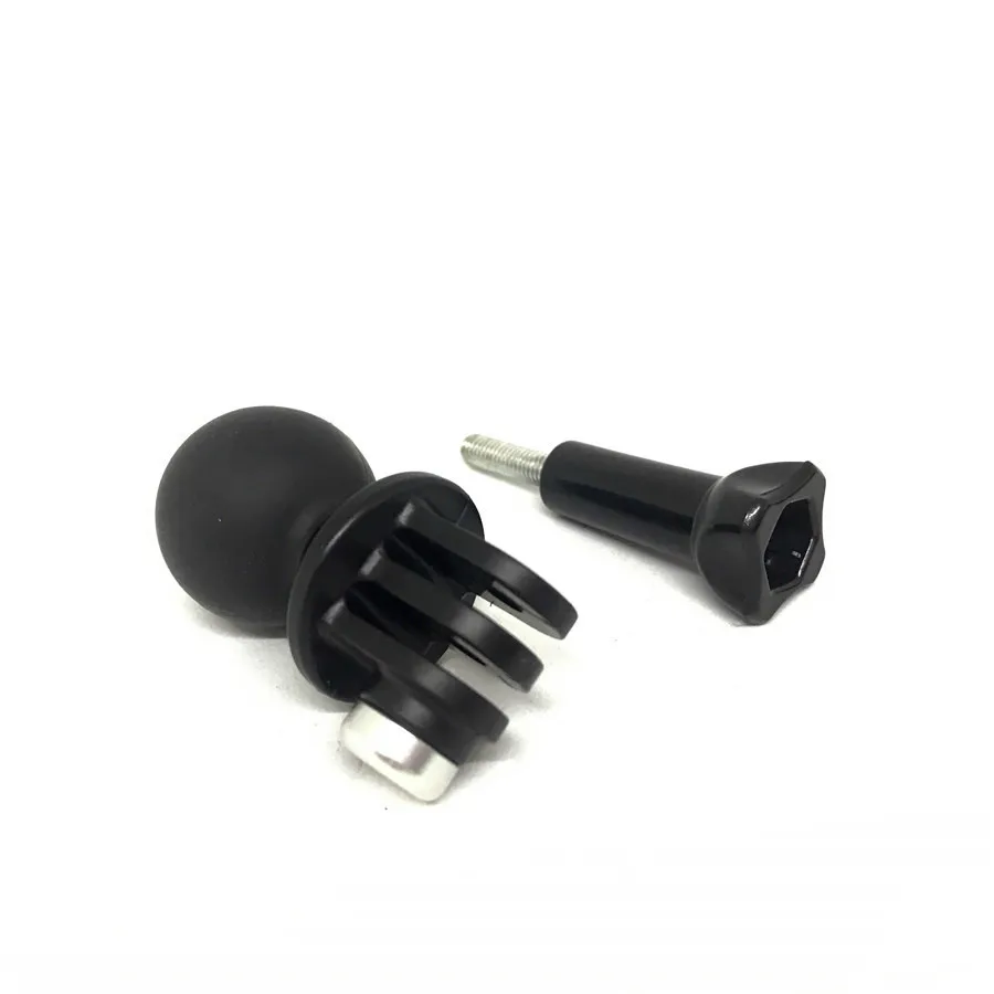 Base de cabeça tripé bola com parafuso, rotação de 360 graus, adaptador para GoPro Hero 6, 5, 4, 3 +, 3, 2, 1, Sjcam, Xiaomi, YI