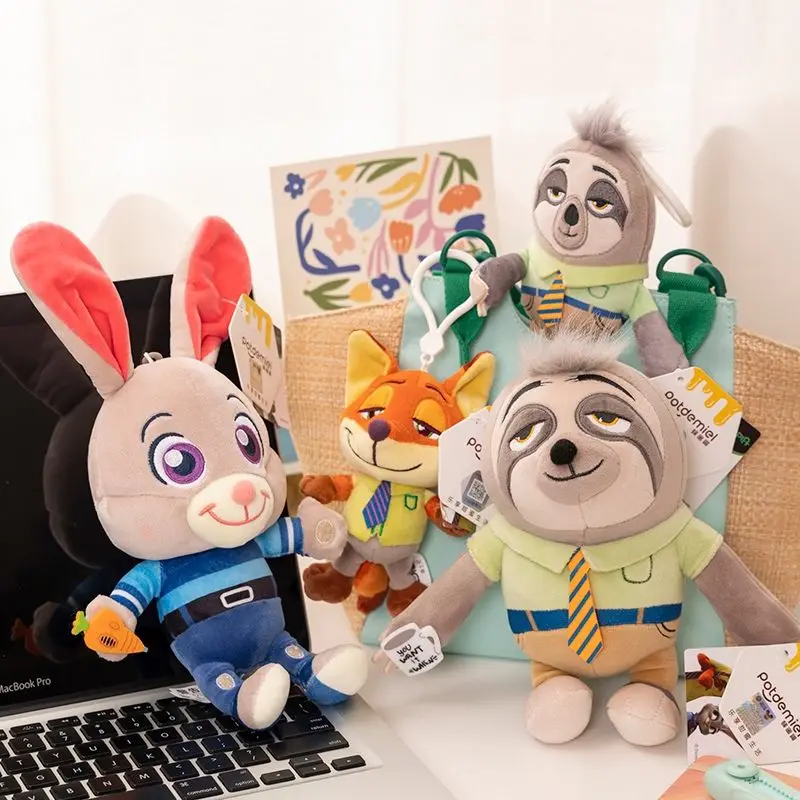 

Фигурка Origin Disney Zootopia, фигурка Ника Джуди, плюшевый брелок для ключей, подвеска на рюкзак, пара, декор для рюкзака, куклы, подарки для мальчиков и девочек