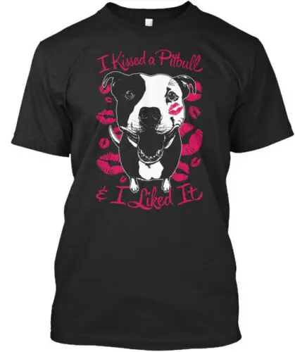 Я поцеловал питбуля и мне понравилась футболка премиум-класса, сделанная в США, размер от S до 5XL