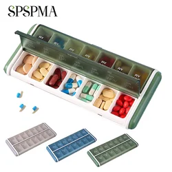 1PCS Pill Organizer 2 Times a Day,  AM PM Pill Box, Day Night Pill Container 7 Day, Vitamin Case Dispenser Twice a Day