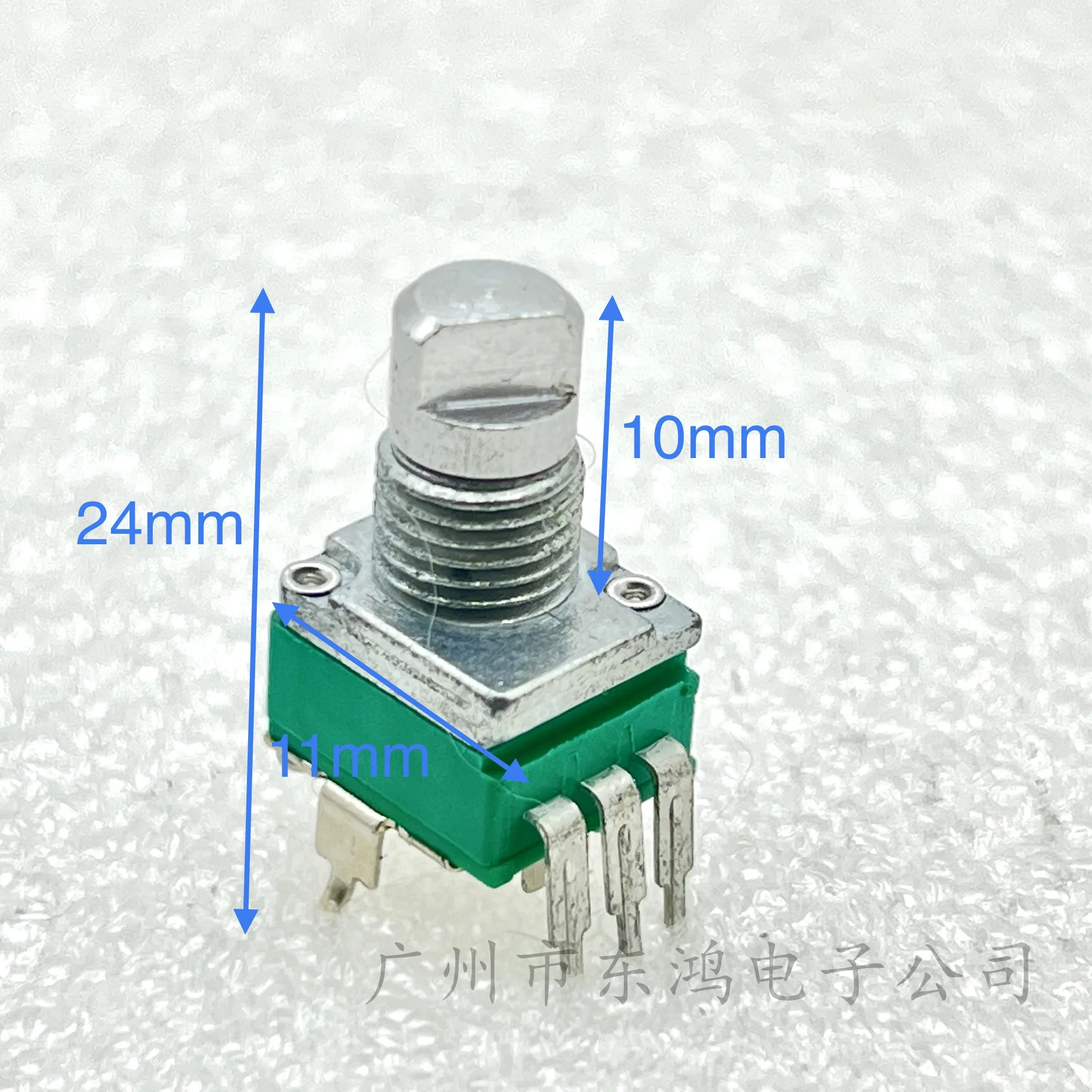 10 pcs RK097 vertical corner single link power amplifier volume potentiometer B50K shaft length 10MM